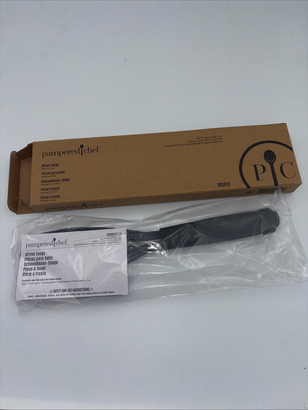 Pampered Chef Whisk Tongs #100913 NIB